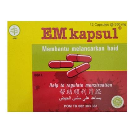 EM KAPSUL (12'S) PELANCAR DATANG BULAN
