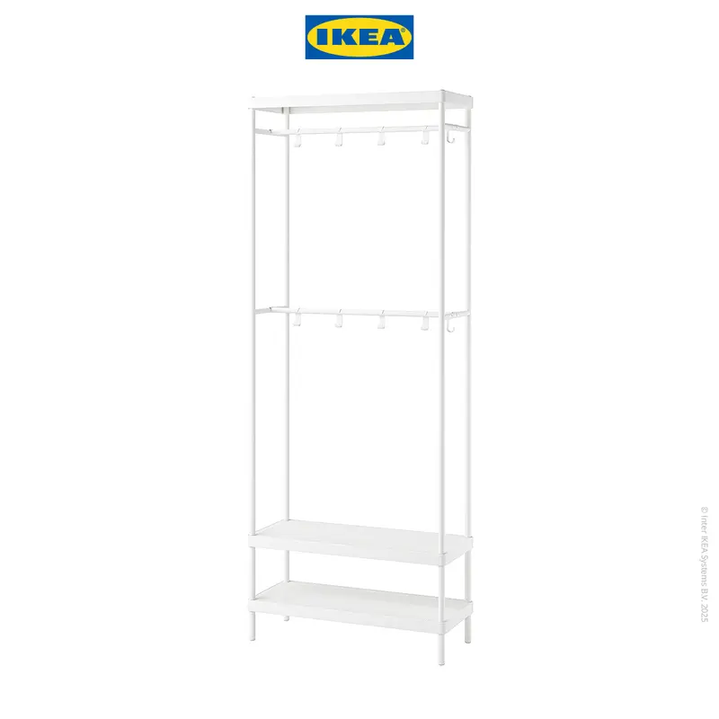 IKEA MACKAPÄR Unit Rak Mantel Dengan Sepatu Minimalis Putih 78x32x200 cm Furniture 1