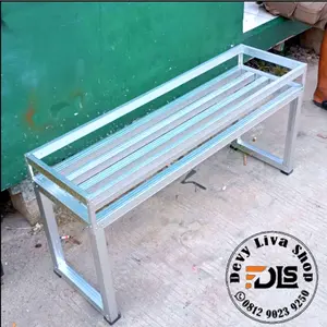 meja pot bunga uk 100x30x40 +pagar