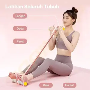 (TL) Tummy Trimmer Karet Alat Fitness Alat Olahraga Pengecil Perut Dan Pembakar Lemak Alat Gym Fitnes Sit Up Pengencang Perut