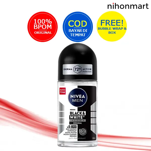 Nivea Men Black & White Invisible Original Deodorant 50ml