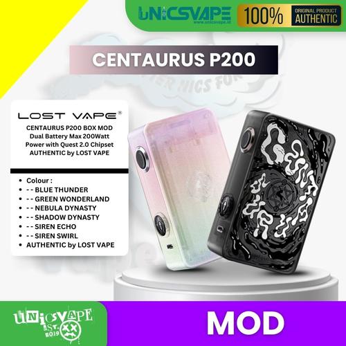 Centaurus P200 Box Mod Dual Battery Max 200watt Power With Quest 20 Chipset  Authentic By Lost Vape