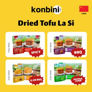 KONBINI CHINA - La Si Dried Tofu 25gr BBQ, Jin  BBQ, Spicy, dan Peppercorn