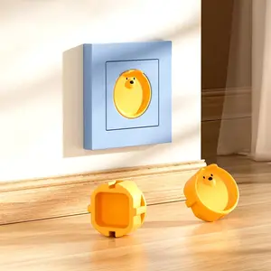 Silikon penutup pengaman stop kontak listrik anak motif lucu safety socket silicone cover