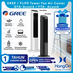 GREE Tower ACOOL4 Fan Air Cooler-Kapasitas 4 Liter Kipas Angin ACOOL Model -GTA-ACOOL4
