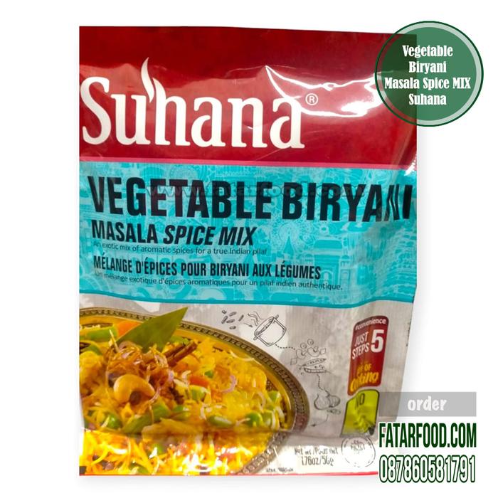 Gambar Suhana Vegetable Biryani 50 Gr by fatarfood dari fatarfood online shop Kota Denpasar Tokopedia