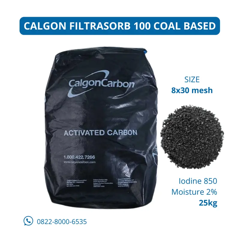 Karbon Aktif Merk Calgon Import USA F 100 0