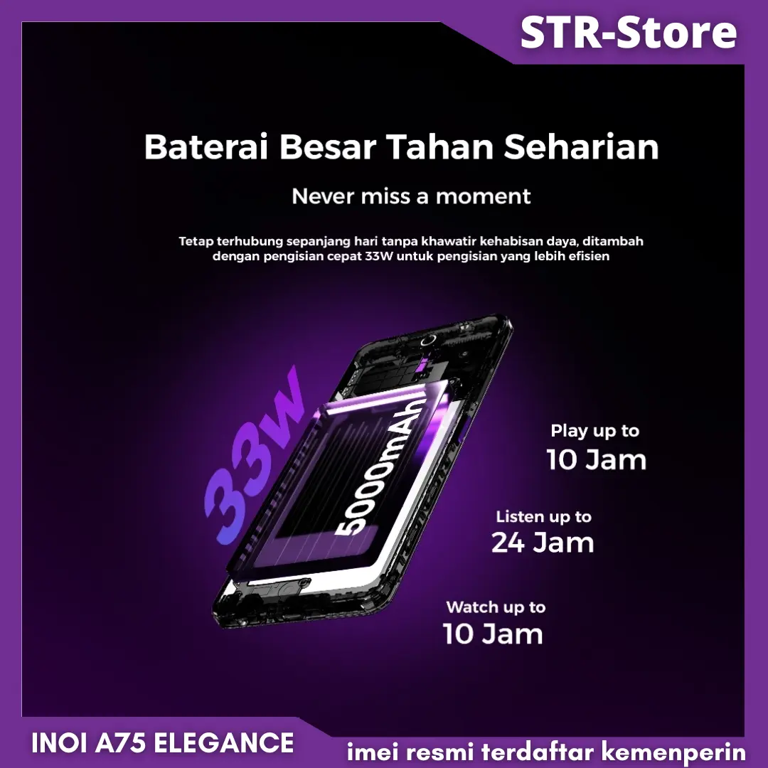 INOI A75 ELEGANCE 8/512 GB SMARTPHONE GARANSI RESMI INOI A 75 6/256 GB - INOI A75 ELEGANCE