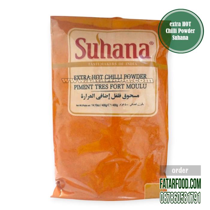 Gambar Suhana Extra Hot Chilli Powder 400 Gr by fatarfood dari fatarfood online shop Kota Denpasar Tokopedia