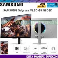 Gambar SAMSUNG Odyssey OLED G8 G80SD S32DG802 32" Inch - UHD 4K 240Hz 0.03ms HDMI DP USB HUB Speaker G-Sync Compatible Pivot Ergonomic Stand FreeSync Premium Gaming Monitor I LS32DG802SEXXD dari Duta Mandiri Infokom Kota Administrasi Jakarta Pusat 1 Tokopedia