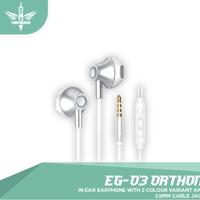 Gambar NYK EG03 ORTHON Mobile Gaming Earphone EG-03 Headset Game Microphone - Putih dari Click & Go Tokopedia Kota Bandung 5 Tokopedia