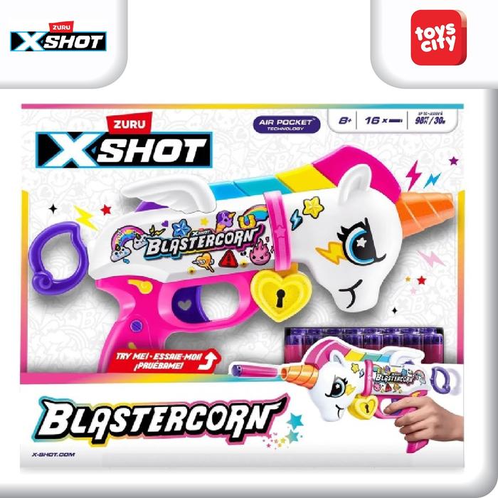 Gambar XSHOT Blastercorn by ZURU with 16 Darts, Air Pocket Technology Darts and Dart Storage dari Toys City Kota Administrasi Jakarta Selatan Tokopedia