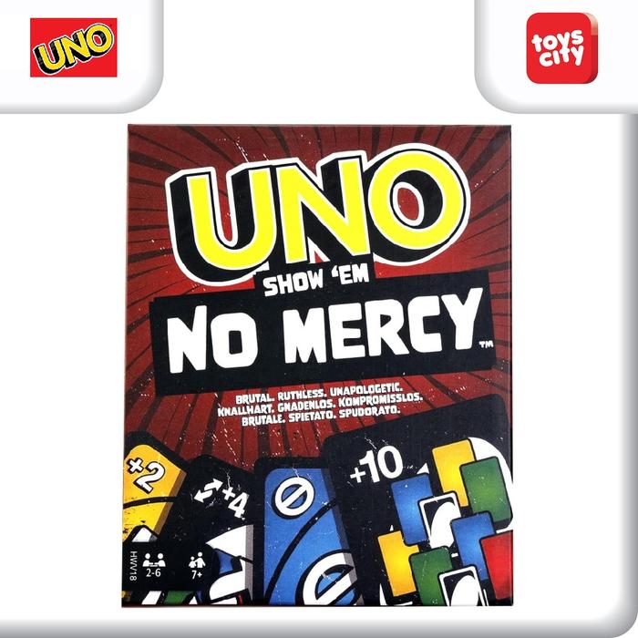 Gambar UNO Show 'em No Mercy, Hard Action Cards and Brutal Game Rules for The Most Merciless Version dari Toys City Kota Administrasi Jakarta Selatan Tokopedia