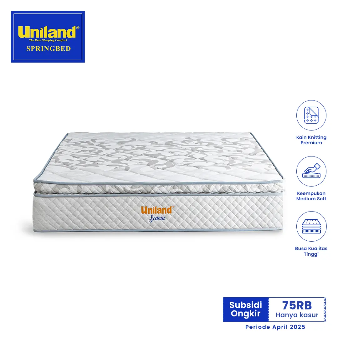 Uniland Springbed Scania Pillowtop - Hanya Kasur Spring Bed