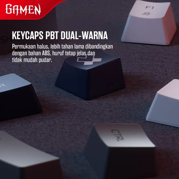 KEYBOARD GAMING GAMEN MEMBRANE GK300 RGB DENGAN TOMBOL KNOB MULTIFUNGSI FEEL MENGETIK SEPERTI KEYBOARD MECHANICAL