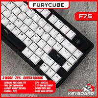 Gambar MECHANICAL KEYBOARD - ZIFRIEND FURYCUBE F75 - 3 MODE -  RGB - 75% - ALUMINUM - SOUTH FACING - WHITE dari Rumah-Keyboard Kota Administrasi Jakarta Barat 3 Tokopedia
