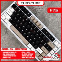 Gambar MECHANICAL KEYBOARD - ZIFRIEND FURYCUBE F75 - 3 MODE -  RGB - 75% - ALUMINUM - SOUTH FACING - WHITE dari Rumah-Keyboard Kota Administrasi Jakarta Barat 5 Tokopedia