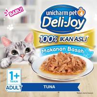 Gambar Deli-Joy Makanan Kucing Basah Pouch Adult Tuna & Salmon 60g - Immune (Vitamin E) - 12 Packs dari Unicharm Official Store Kab. Tangerang 2 Tokopedia