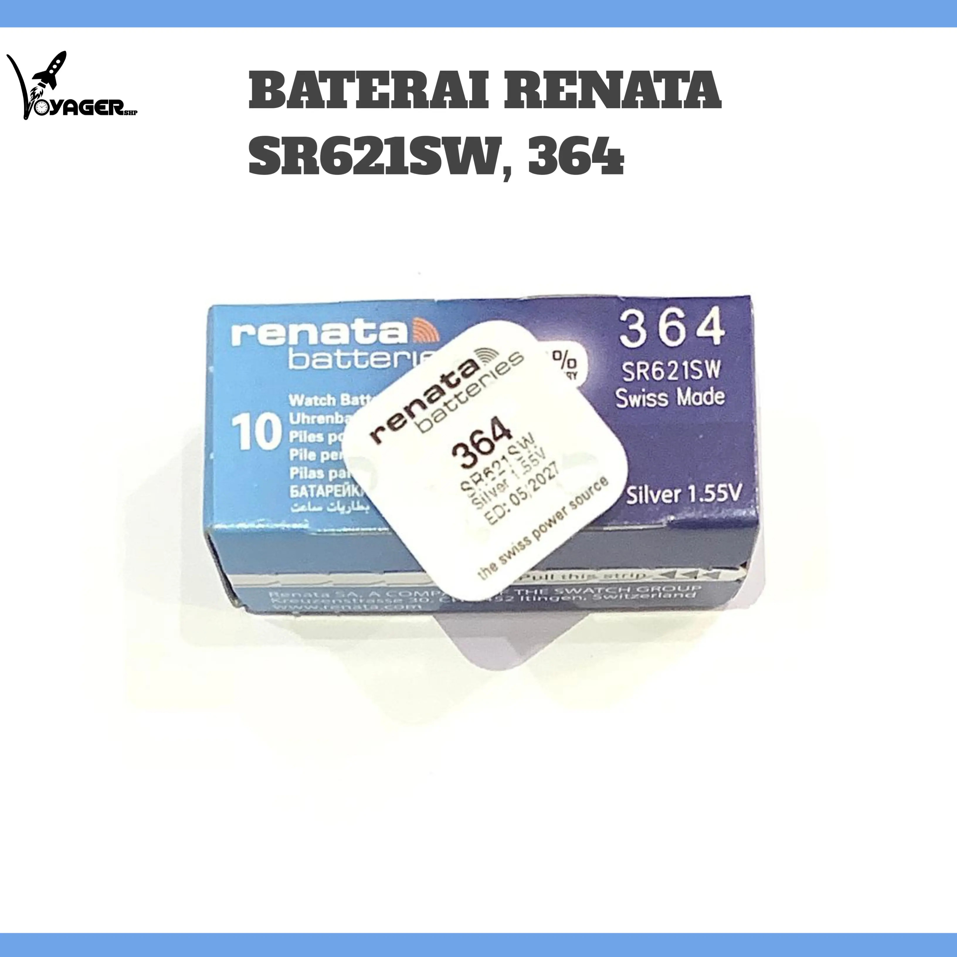 [ORIGINAL] Baterai Jam Tangan Renata SR621SW / 364 / 621