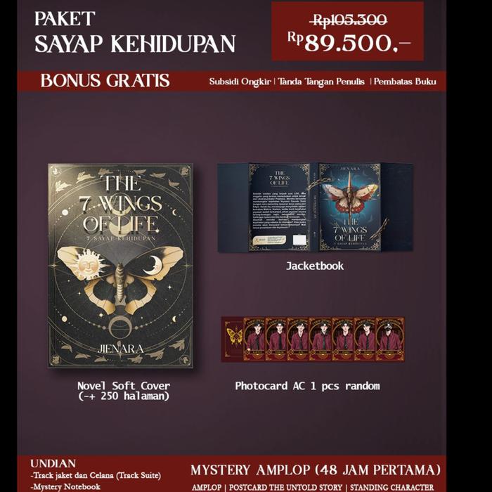 Gambar Buku Novel - 7 Sayap Kehidupan - Jienara - Akad - Bumifiksi dari Bumi Fiksi Makassar Kota Makassar 5 Tokopedia