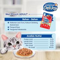 Gambar Deli-Joy Makanan Kucing Basah Pouch Adult Tuna & Salmon 60g - Immune (Vitamin E) - 12 Packs dari Unicharm Official Store Kab. Tangerang 4 Tokopedia