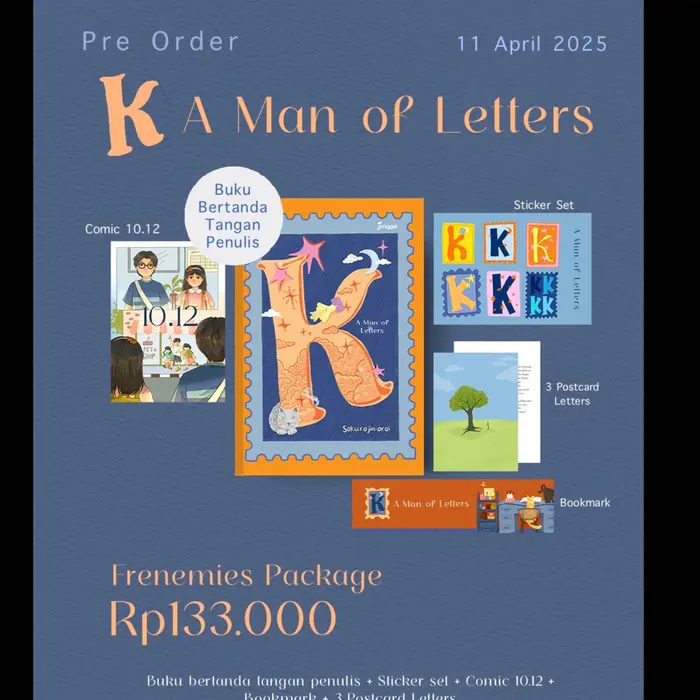 Gambar Buku Novel K : A Man Of Letters - Sakura Jimarai - Jingga - Bumifiksi - Dipesan 11 Apr dari Bumi Fiksi Makassar Kota Makassar 5 Tokopedia