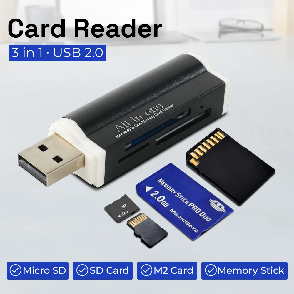 Card Reader USB 2016 All in One SD TF M2 MS MMC DV RS MMC MS Pro