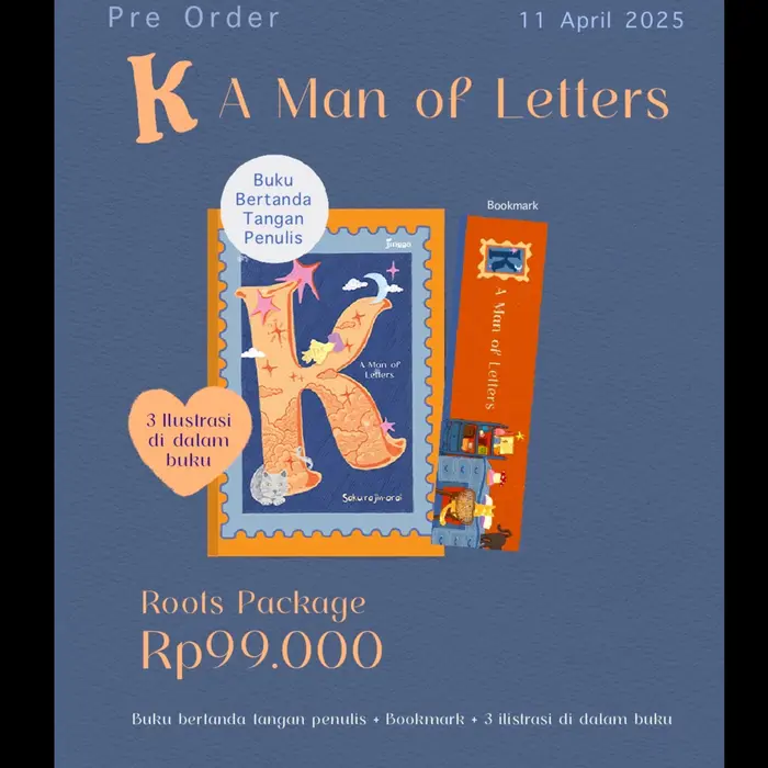 Gambar Buku Novel K : A Man Of Letters - Sakura Jimarai - Jingga - Bumifiksi - Dipesan 11 Apr dari Bumi Fiksi Makassar Kota Makassar 4 Tokopedia