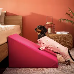 Tangga dan Perosotan Untuk Anjing Kucing dan Hewan Lainnya Pet Stairs Pet Ramp Terbuat Dari Busa Premium dan Kain Waterproof