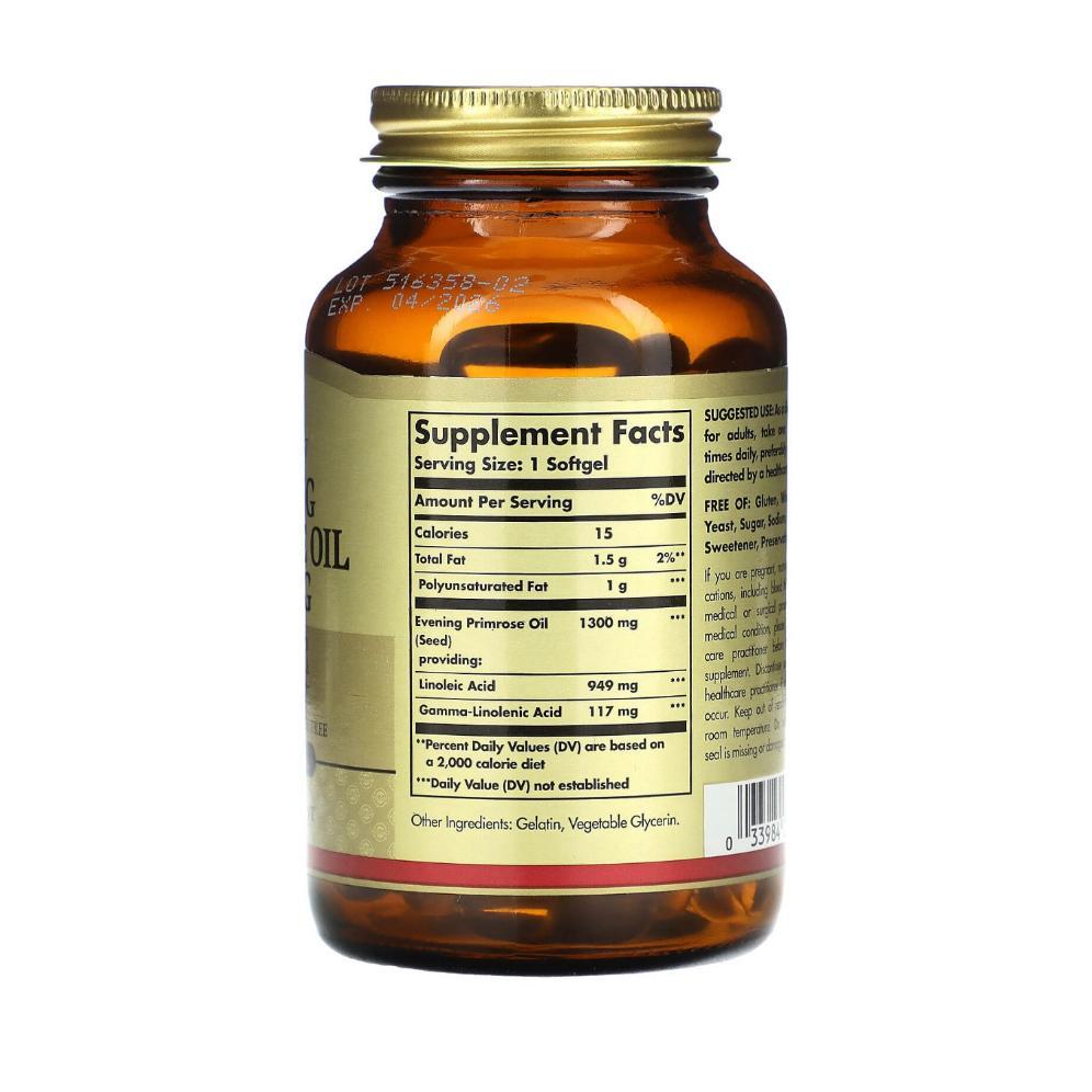 Solgar Evening Primrose Oil 1300 Mg 60 Softgels Original