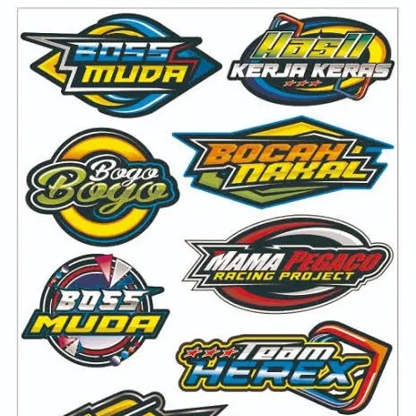 stiker desain suka suka mu