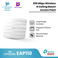Gambar TP-LINK 300Mbps Wireless N Ceiling Mount Access Point EAP110 dari Profesional Network Kota Administrasi Jakarta Pusat 1 Tokopedia