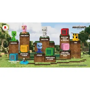 McDonalds McD x Minecraft Happy Meal - Creeper / Skeleton / Pink Sheep / Evoker / Bee / Dennis (Wolf)