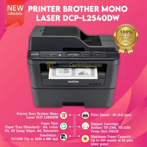 Printer Brother L2540DW L2540 DW penerus L2530 Print Scan Copy Duplex Wireless