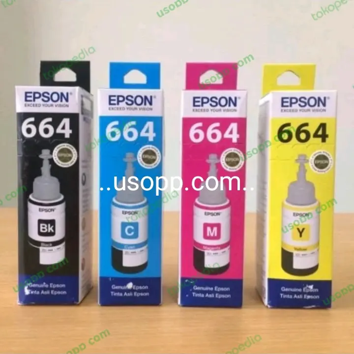 1Set Tinta 664 T664 Epson L110 L120 L220 L310 L350 L355 L360 L455 L550