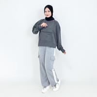 Gambar Setelan Celana Kulot Olahraga Jogging Senam Zumba Gym Wanita Fit M -XXL Soft Babyterry Lezahrasignature Set Sporty Tanaya - Abumuda x hitam, L dari LEZAHRASIGNATURE Kota Bandung 1 Tokopedia