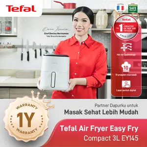 Tefal Air Fryer Penggorengan Tanpa Minyak Cepat Matang EY145 Nube 3L