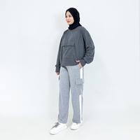 Gambar Setelan Celana Kulot Olahraga Jogging Senam Zumba Gym Wanita Fit M -XXL Soft Babyterry Lezahrasignature Set Sporty Tanaya - Abumuda x hitam, L dari LEZAHRASIGNATURE Kota Bandung 2 Tokopedia