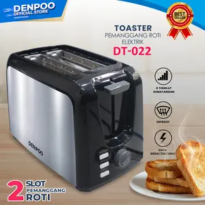 TOASTER DENPOO - PEMANGGANG ROTI - DT 022D