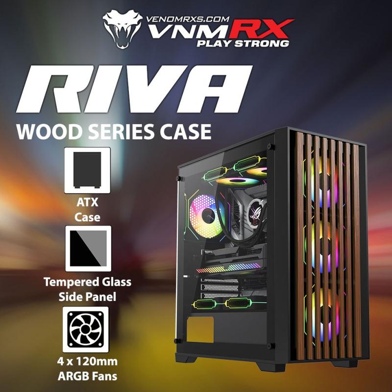 VenomRX RIVA - High Airflow Tempered Glass Full Tower E-ATX Gaming Case ...