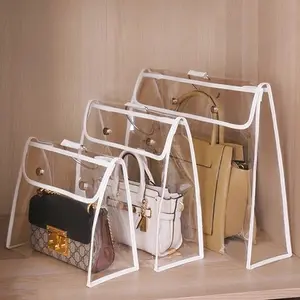 Cover Tas Transparan PVC Bag Cover / Cover Tas Transparan Anti Debu Transparan / Cover Tas Han Bag Magnet Besi