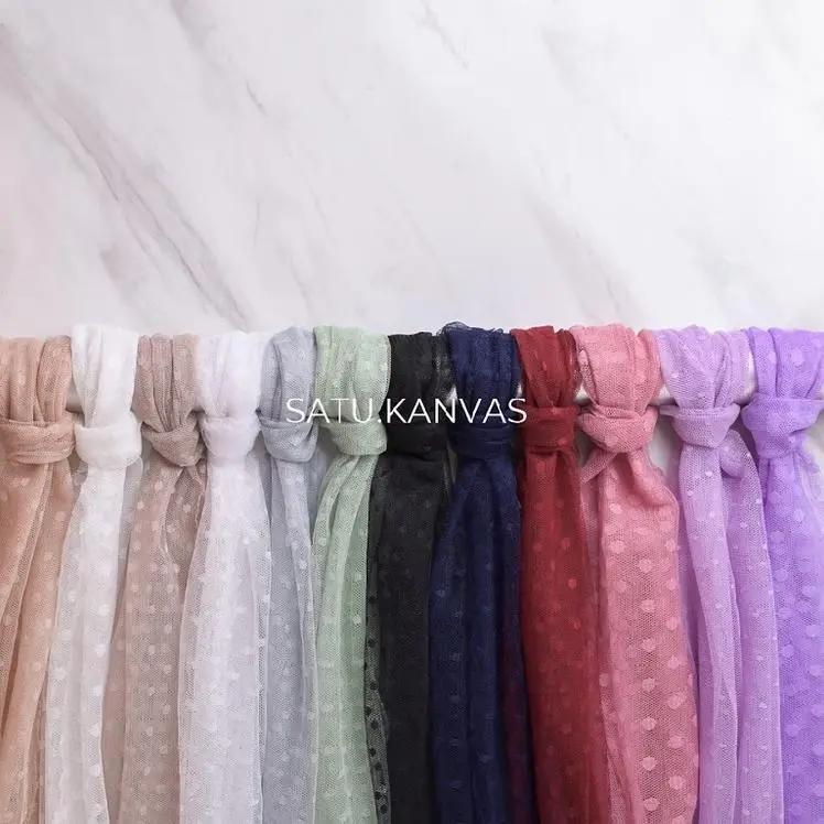 kain soft tulle dot / tile halus dot 0