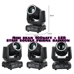 moving head beam mini 100watt double prisma rainbow  White