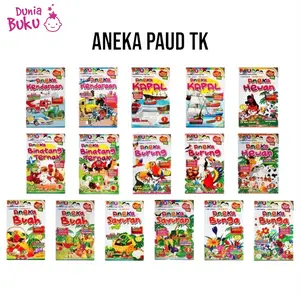 Buku Aneka Paud - Full Colour - Buku Mewarnai Aneka Buah Hewan Kendaraan