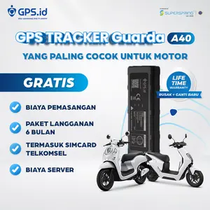 GPSid LITE A40 | GPS MOTOR GUARDA 4G, Remote Off, Mini Size, Gratis Data 6 Bulan | SUPERSPRING