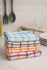 Serbet Dapur Kotak Motif 100% Katun Ukuran 50cm x 50 cm Lap Dapur