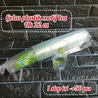 Gambar Gelas plastik motif Tea uk 22 oz tanpa tutup dari Anugrah Plastik_NEW Kota Surabaya 3 Tokopedia