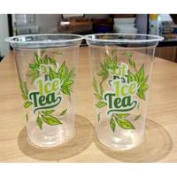 Gambar Gelas plastik motif Tea uk 16 oz tanpa tutup dari Anugrah Plastik_NEW Kota Surabaya 3 Tokopedia