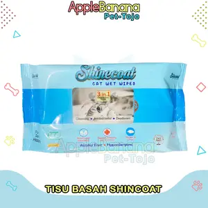 SHINECOAT Cat Wet Wipes - Tisu Kucing - Tisu Basah Kucing