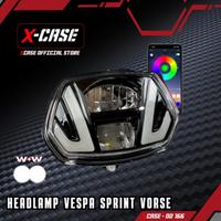 Gambar X-Case Lampu Depan  Headlamp Vespa Sprint Model Vorse Senja Rgb Aps 200 Mode Sein Running Sein DD 166 - VORSE dari Xcase Indonesia Kota Administrasi Jakarta Barat 4 Tokopedia